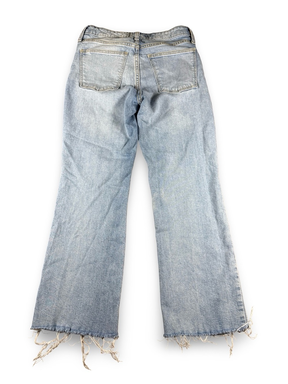 Universal Thread Light Blue Denim Cropped Ankle Bootcut Raw Hem Jeans Size 27 4 - Picture 3 of 13